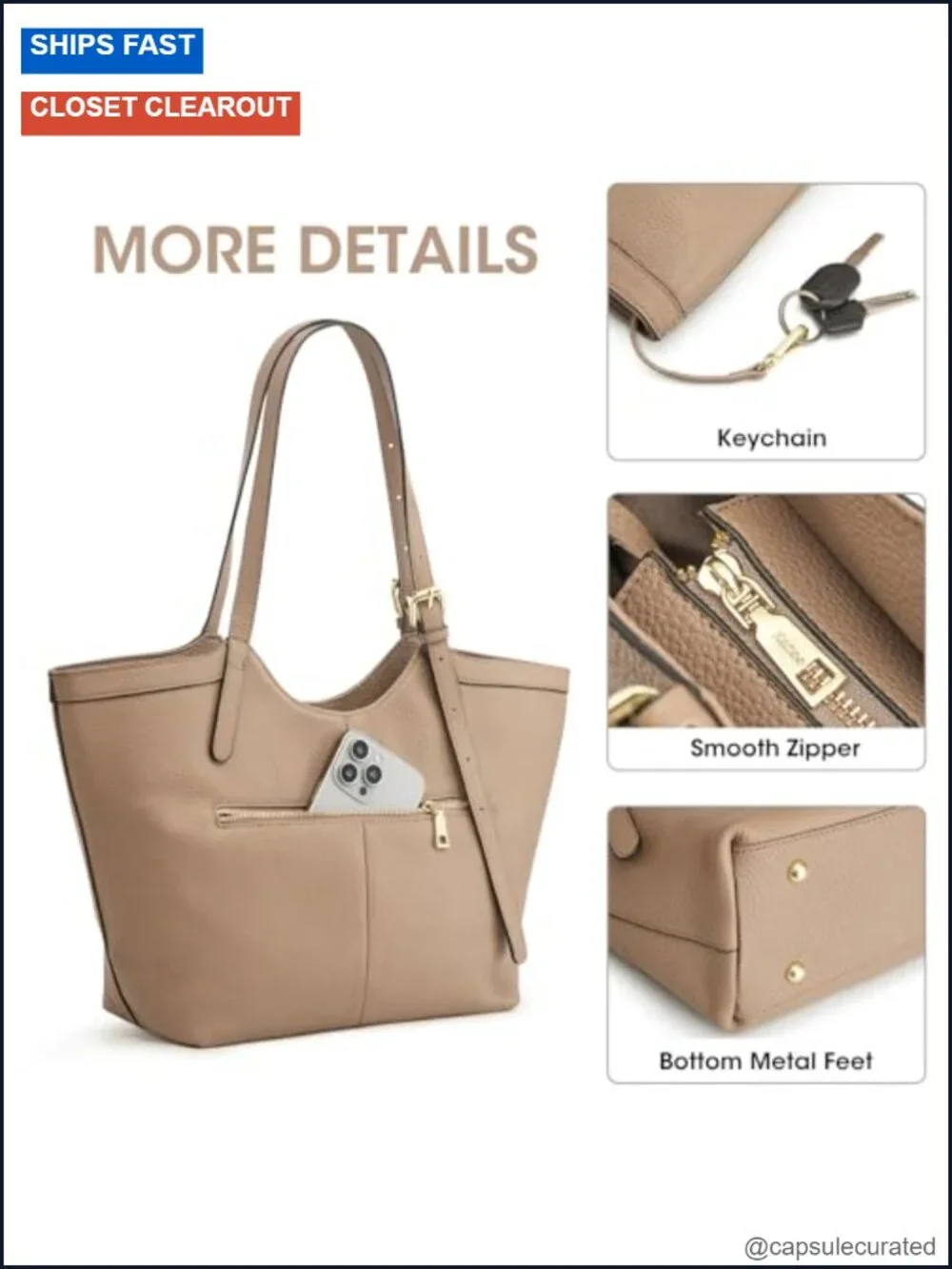 Genuine Leather Hobo Tote Handbag for Women Adjustable Strap